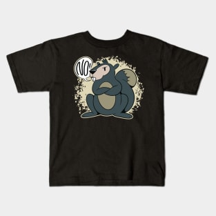 No! - Squirrel Graphic - For Squirrel Lovers Kids T-Shirt